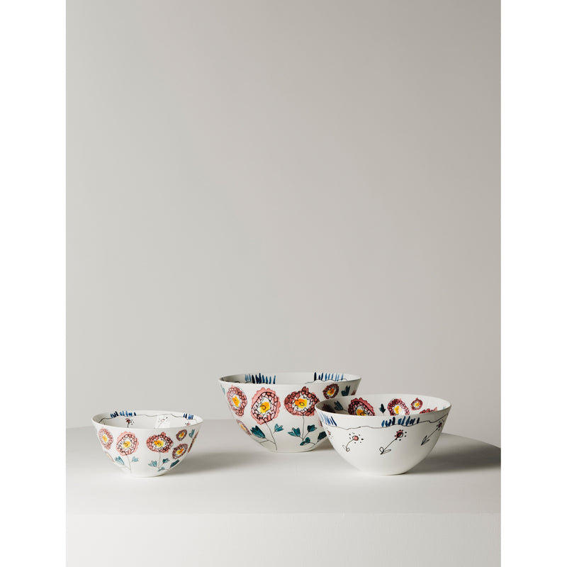 Serax x Marni flower motif bone china serving bowl 25cm, UK version