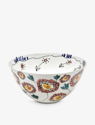 Serax x Marni flower motif bone china serving bowl 25cm, UK version