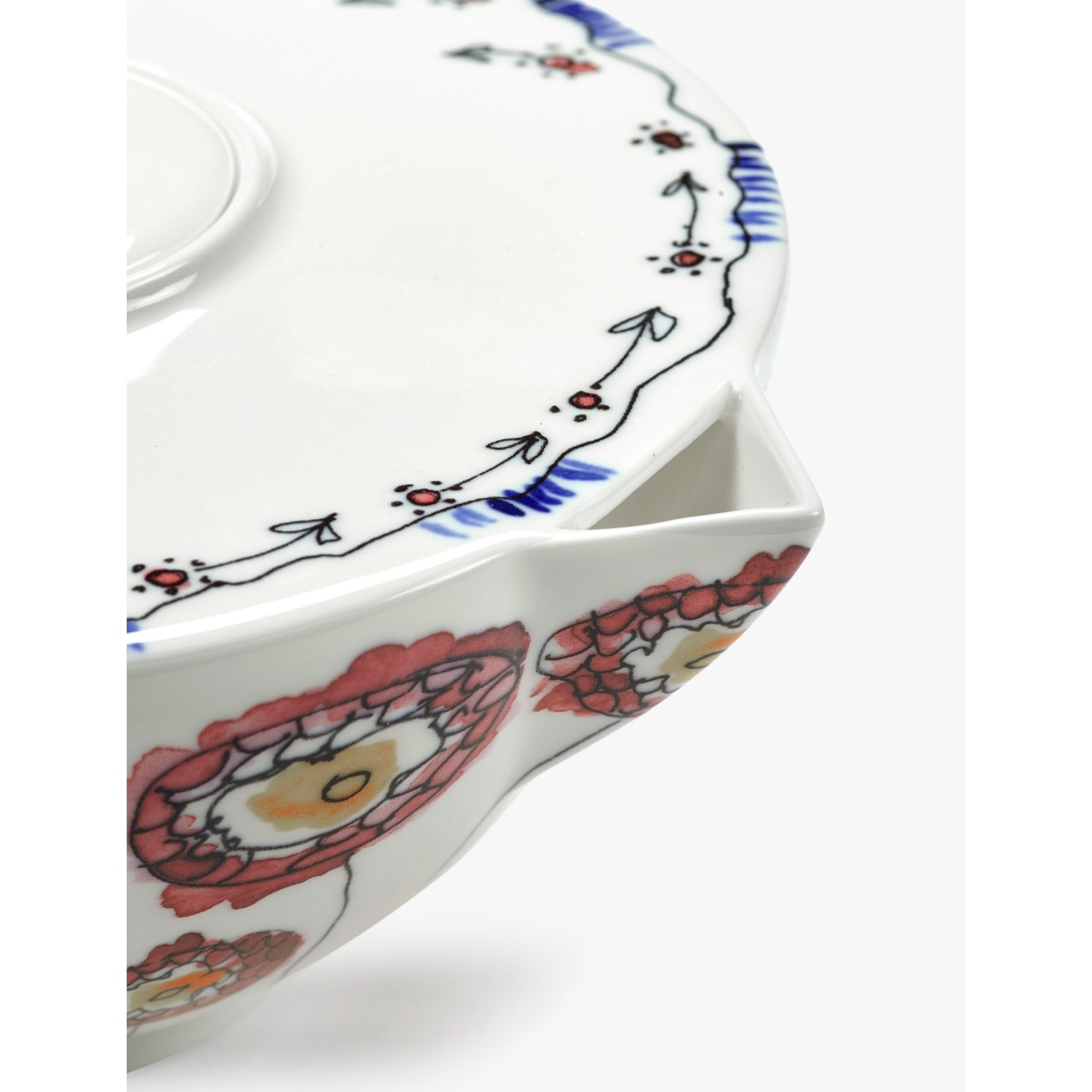 Serax x Marni Anemone Milk bone china teapot 20.5cm, UK version