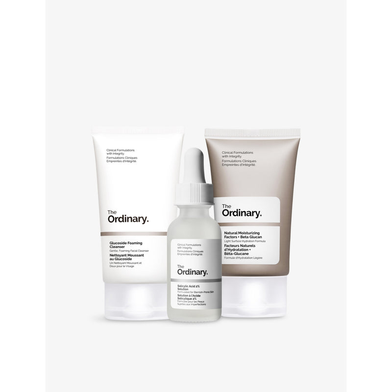 The Ordinary Clear Set skincare blemish-prone trio (British brand)