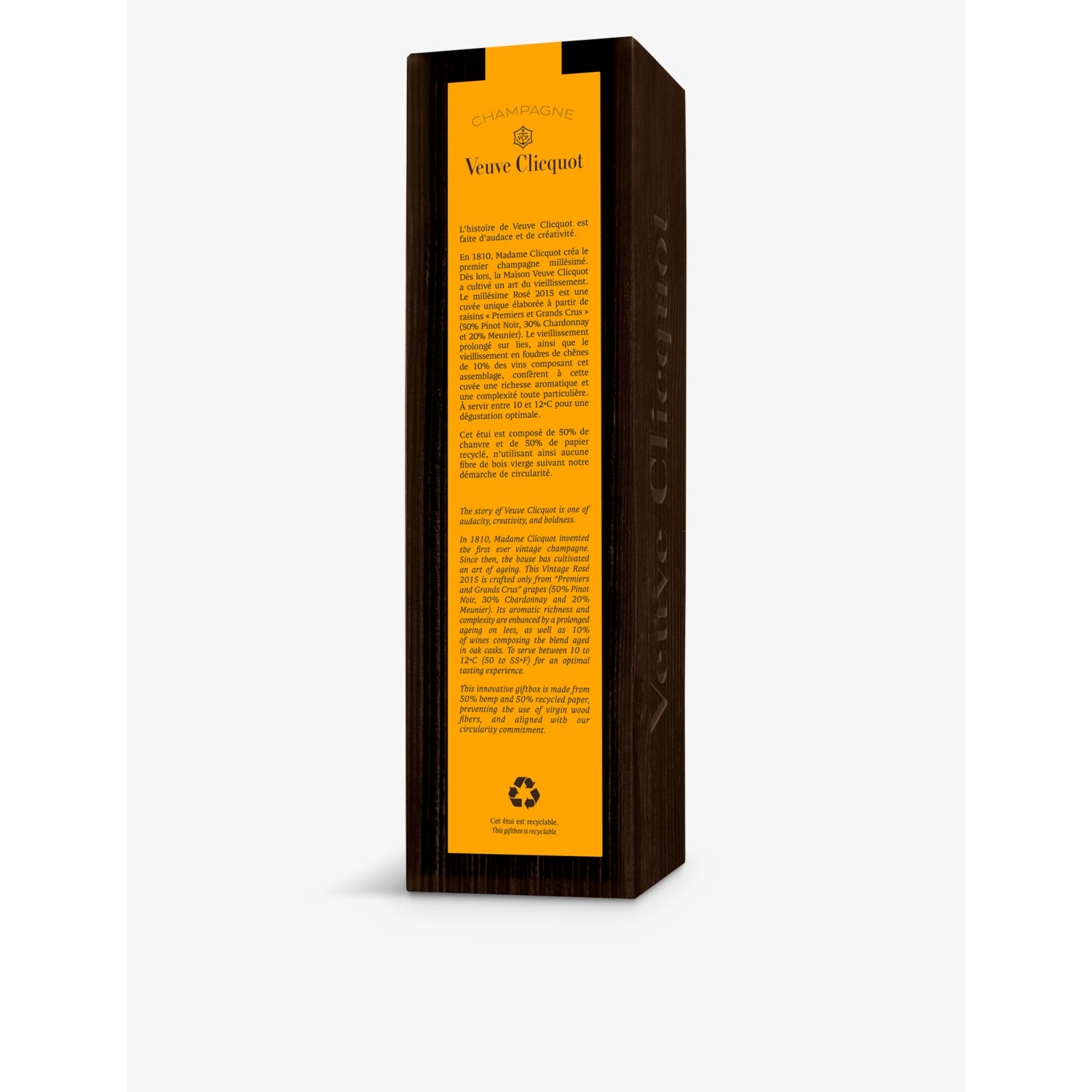 Veuve Clicquot Vintage Rosé Brut 2015 champagne 750ml, imported from the UK
