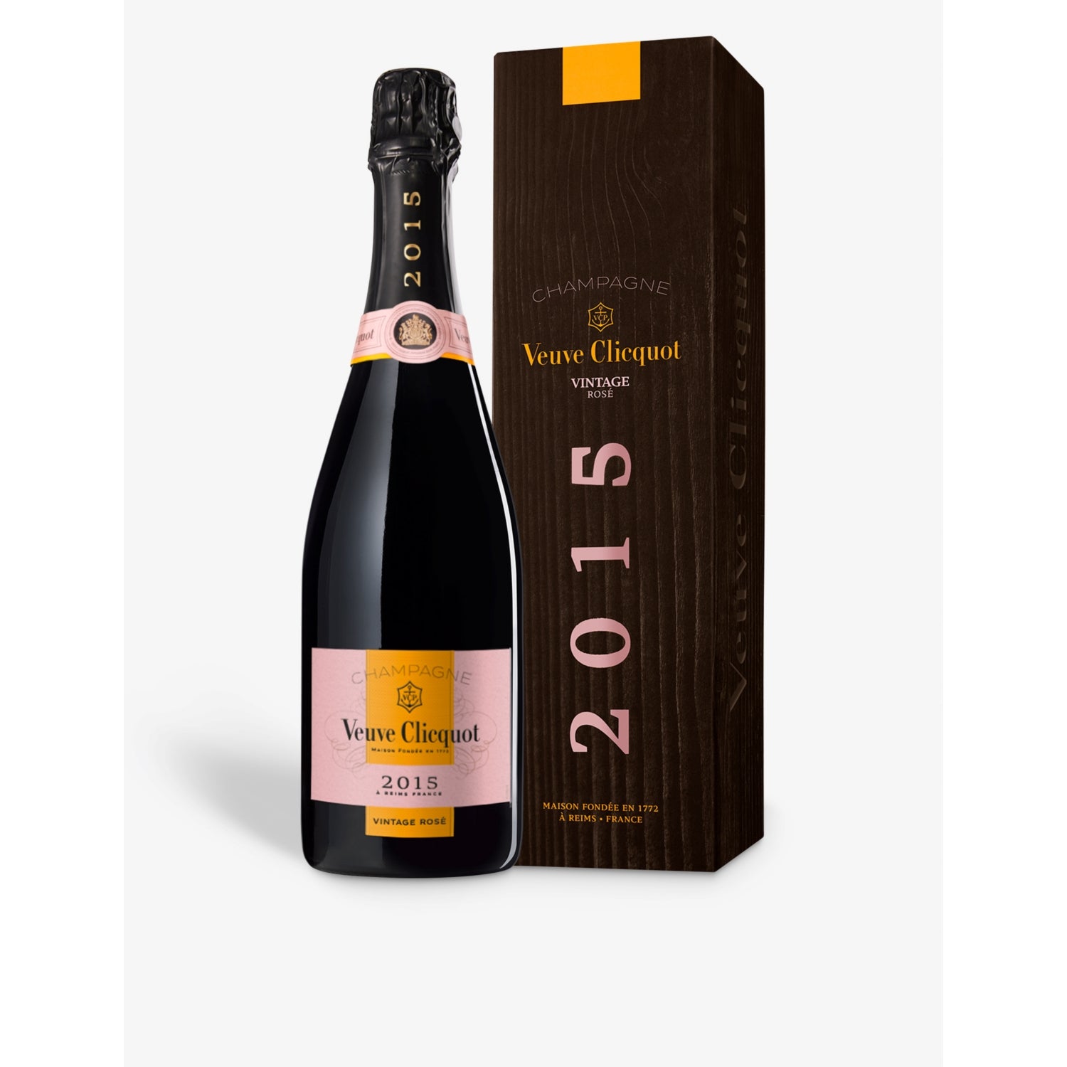 Veuve Clicquot Vintage Rosé Brut 2015 champagne 750ml, imported from the UK