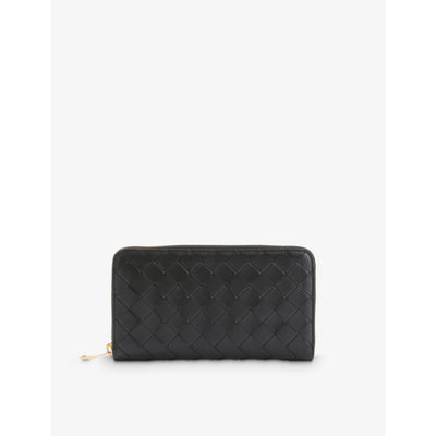selfridges Bottega Veneta Intrecciato Zipped Leather Wallet- Buy online at McGrocer