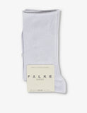 Falke shiny-finish mid-calf knitted socks, imported from the UK