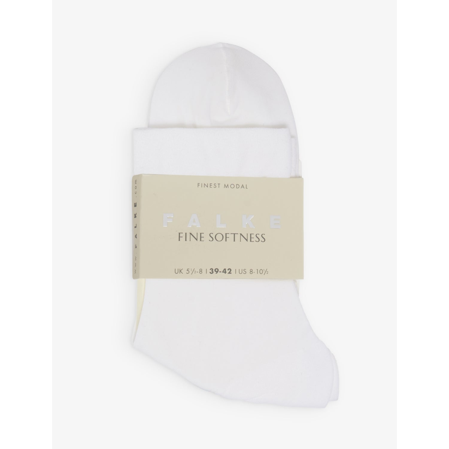 Fine Softness stretch woven-blend socks - 2000 WHITE - EUR 35-38/2-5 UK WOMEN