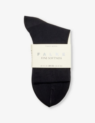 FALKE Fine Softness stretch woven-blend socks (British brand)