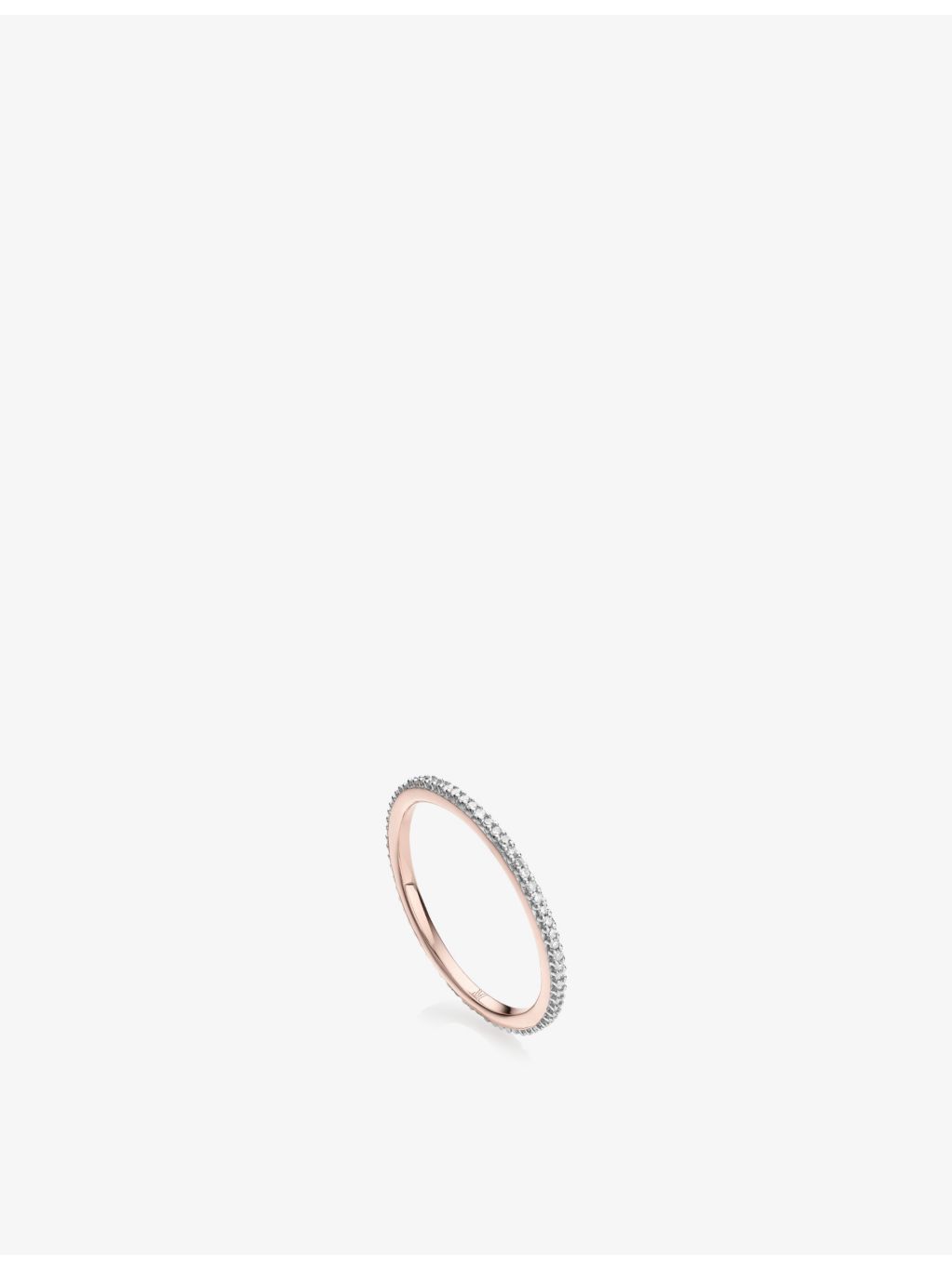 Monica Vinader 0.12 diamond eternity ring (British brand)