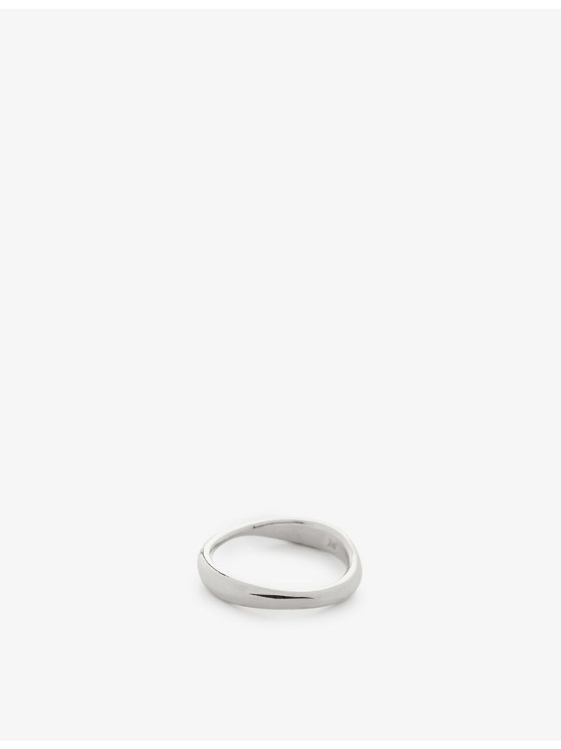 Monica Vinader Nura Reef sterling silver stacking ring, UK version