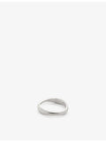 Monica Vinader Nura Reef sterling silver stacking ring, UK version