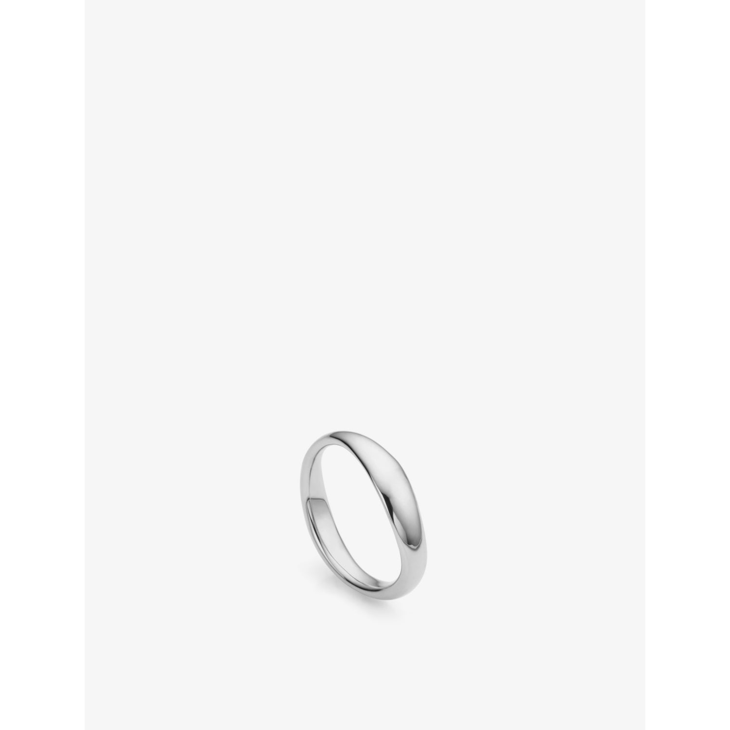 Monica Vinader Nura Reef sterling silver stacking ring, UK version