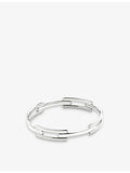 Monica Vinader sterling silver link bangle, Signature collection (British brand)