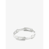 Signature sterling-silver link bangle - S
