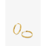 Monica Vinader 18ct gold-plated vermeil hoop earrings medium, UK version