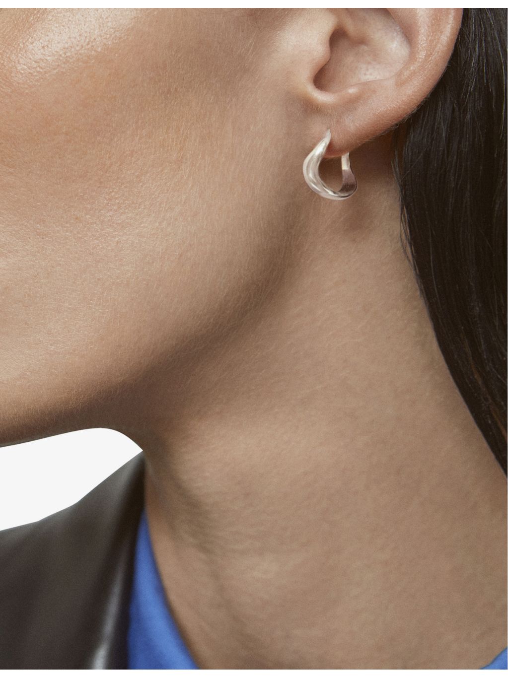 Monica Vinader small sterling silver hoop earrings - British product