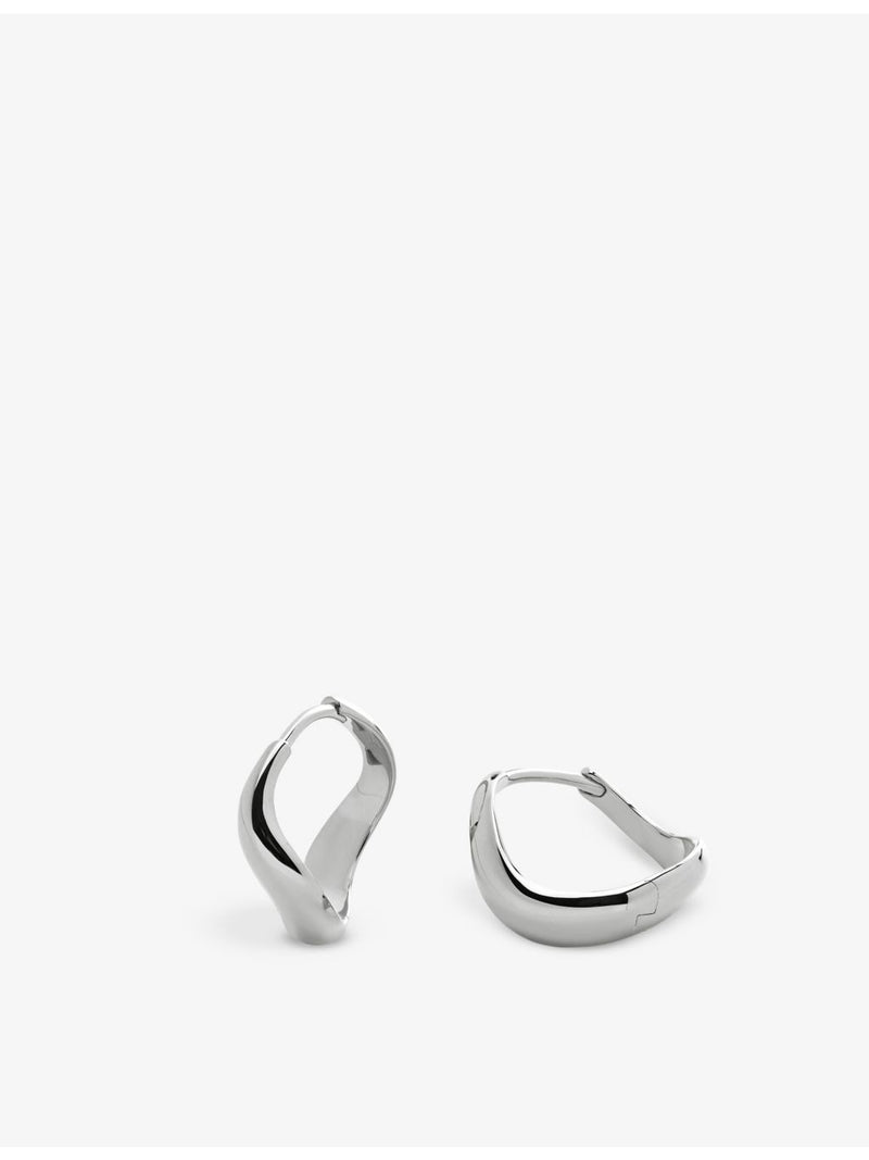 Monica Vinader small sterling silver hoop earrings - British product
