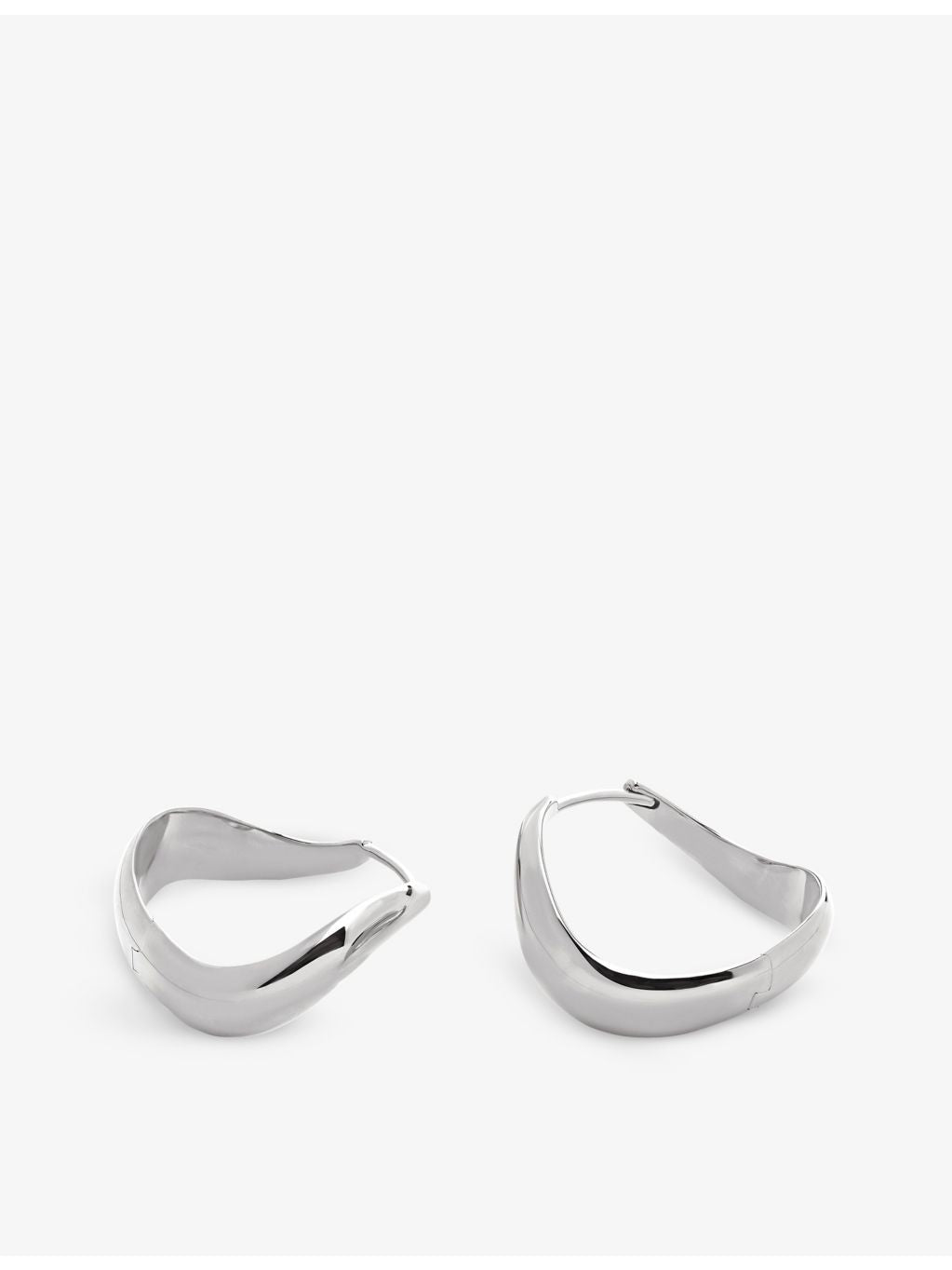 Monica Vinader Swirl medium sterling-silver hoop earrings - British product