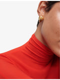 Monica Vinader gold-plated vermeil tiger's eye earrings, UK version