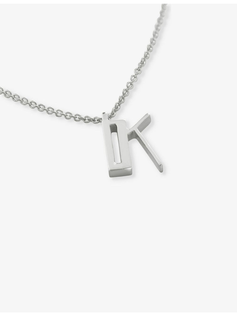 Monica Vinader K letter sterling silver pendant necklace - British product