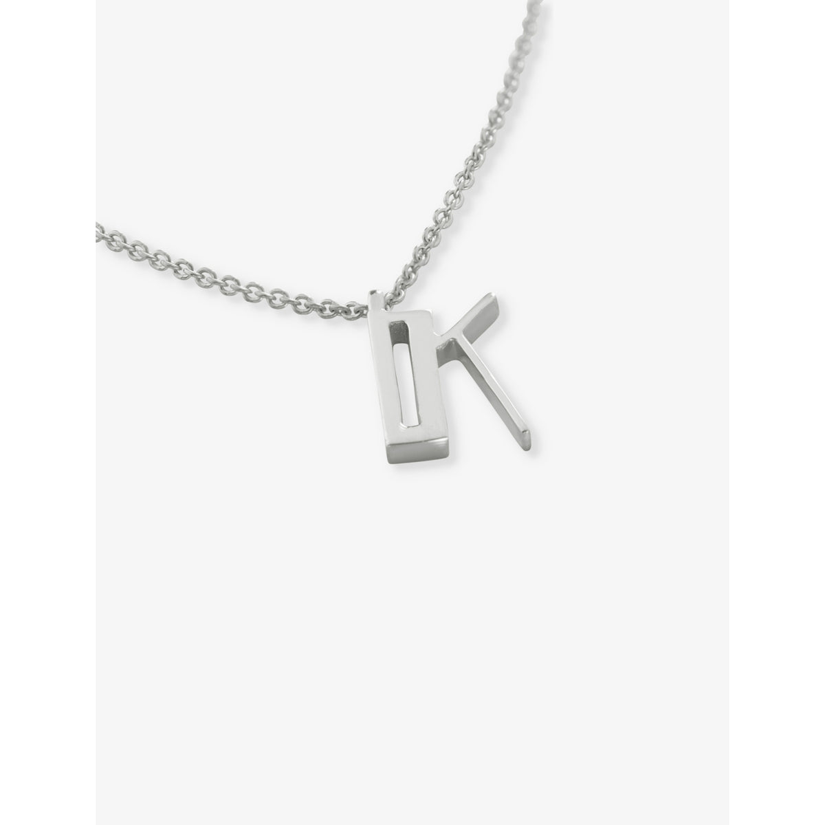Monica Vinader K letter sterling silver pendant necklace - British product