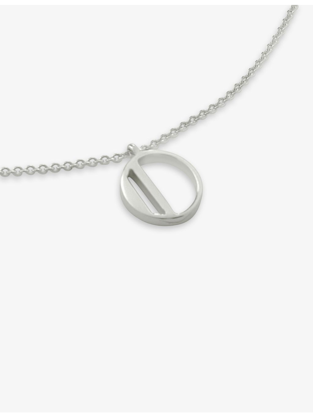 Monica Vinader O letter-charm sterling silver pendant necklace (British brand)