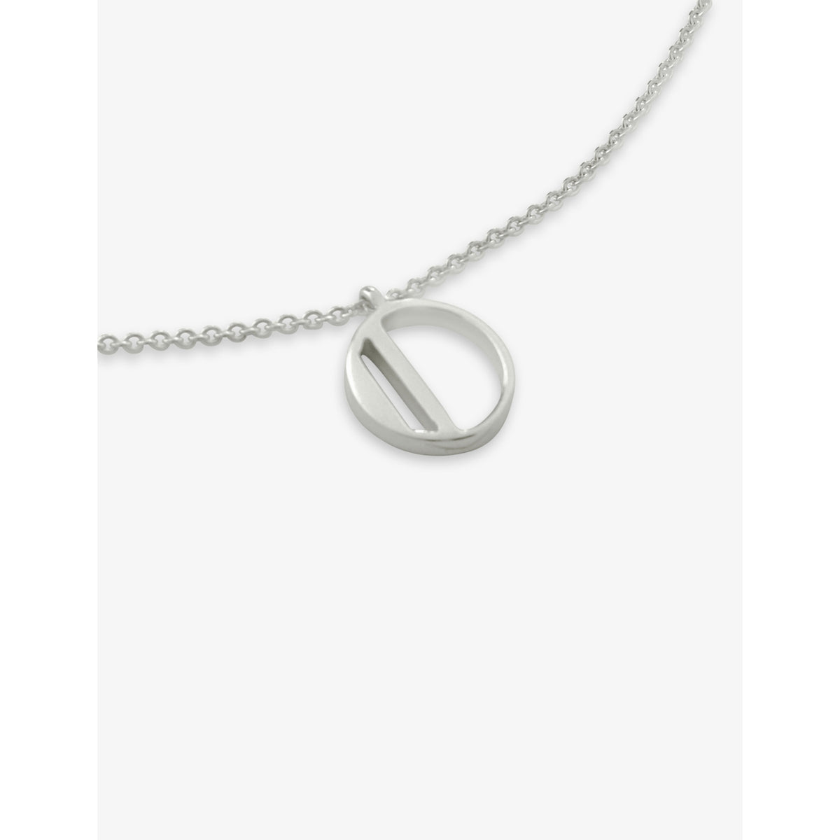 Monica Vinader O letter-charm sterling silver pendant necklace (British brand)