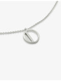 Monica Vinader O letter-charm sterling silver pendant necklace (British brand)