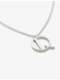 Monica Vinader Q letter-charm sterling-silver pendant necklace (British brand)
