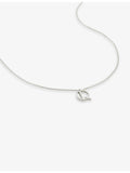 Monica Vinader Q letter-charm sterling-silver pendant necklace (British brand)