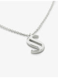 Monica Vinader S letter charm pendant necklace (British brand)