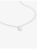 Monica Vinader U letter-charm pendant necklace in sterling silver, UK version