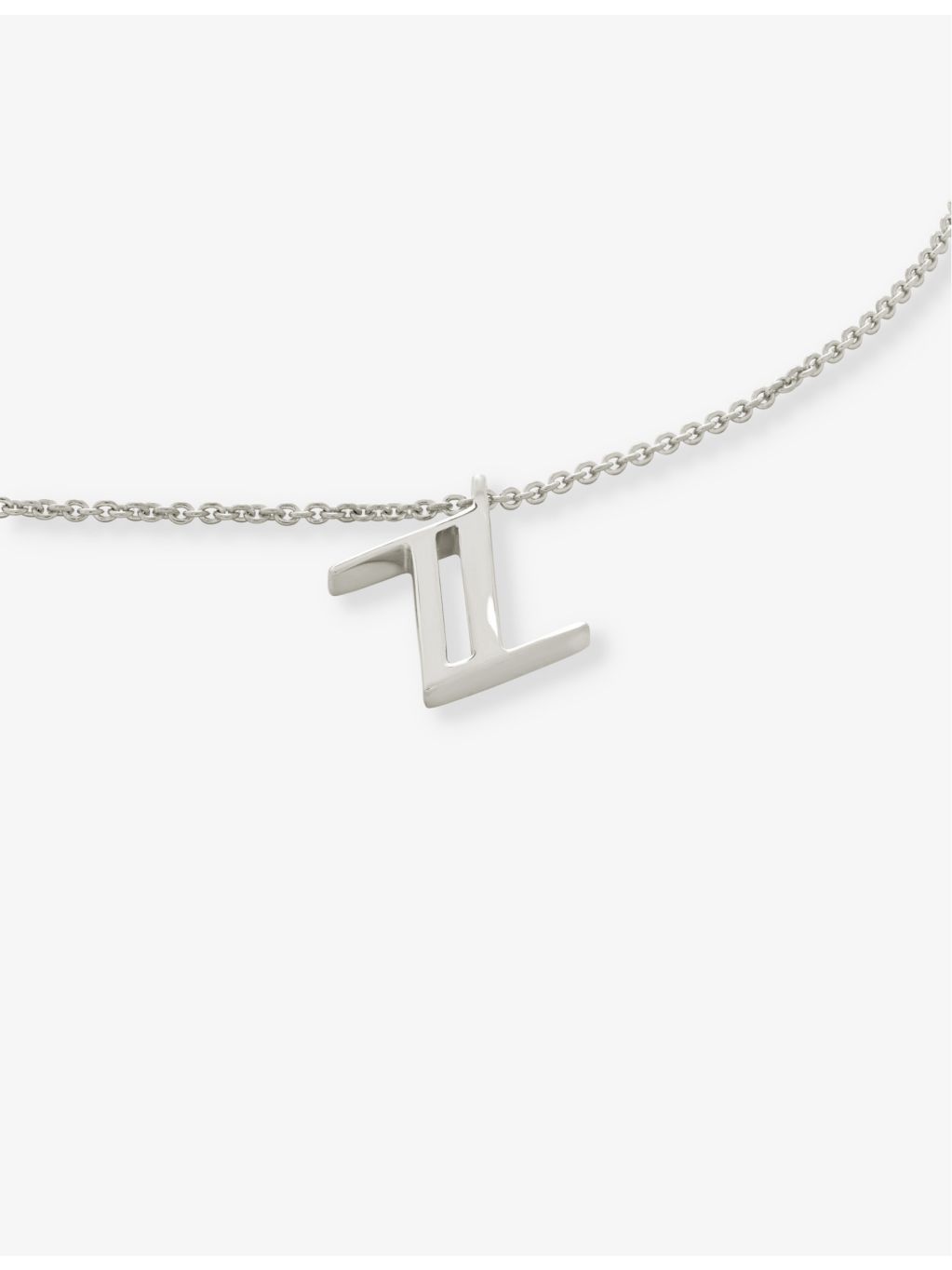 Monica Vinader Z letter pendant necklace recycled silver - British product