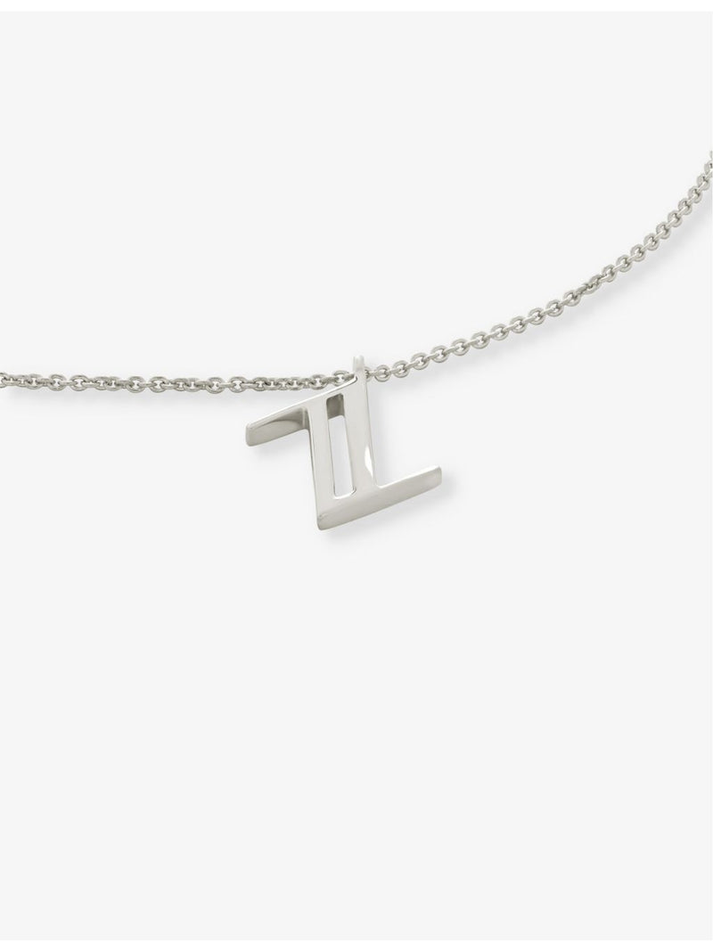 Monica Vinader Z letter pendant necklace recycled silver - British product