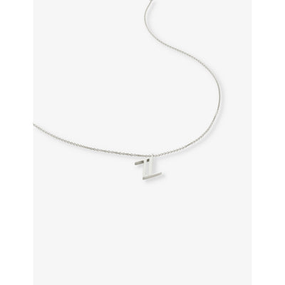 selfridges Monica Vinader Z Letter-Charm Recycled Sterling Silver Pendant Necklace- Buy online at McGrocer