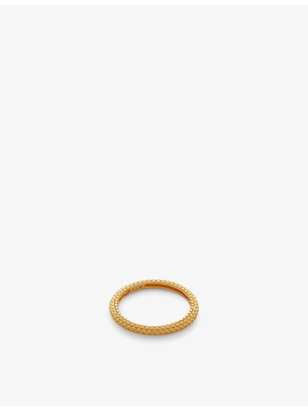 Monica Vinader Heirloom gold vermeil stacking ring (British brand)