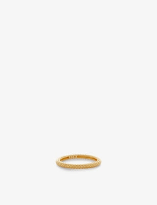 Monica Vinader Heirloom 18ct Yellow Gold-Plated Vermeil Sterling Silver Stacking Ring