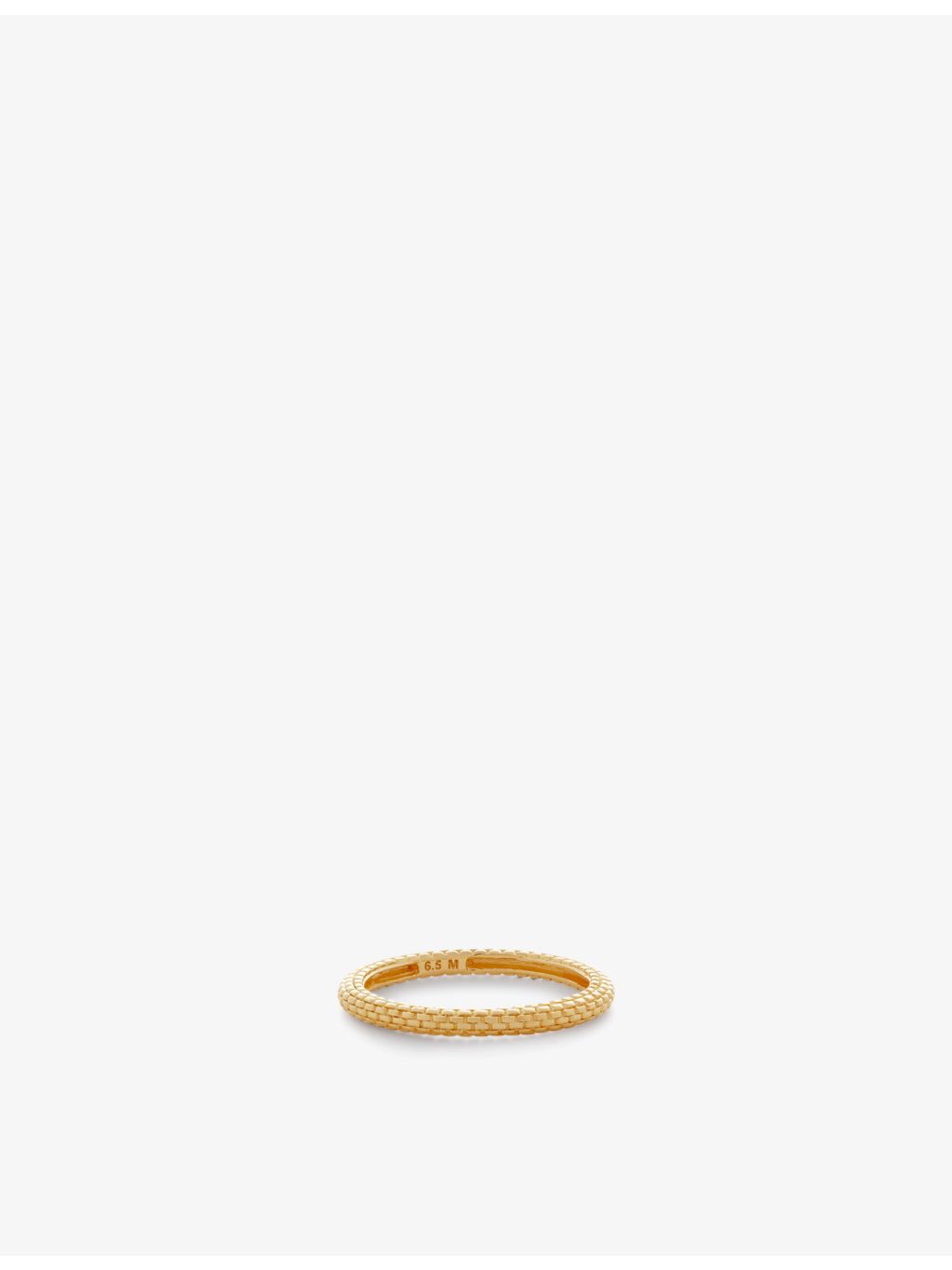Monica Vinader Heirloom gold vermeil stacking ring (British brand)