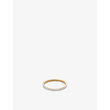 Single-band 14ct yellow-gold and 0.2975ct diamond ring - K