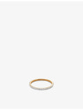 Monica Vinader 14ct yellow gold diamond ring (British brand)