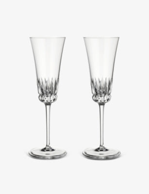 Villeroy & Boch Grand Royal crystal champagne flutes, imported from the UK