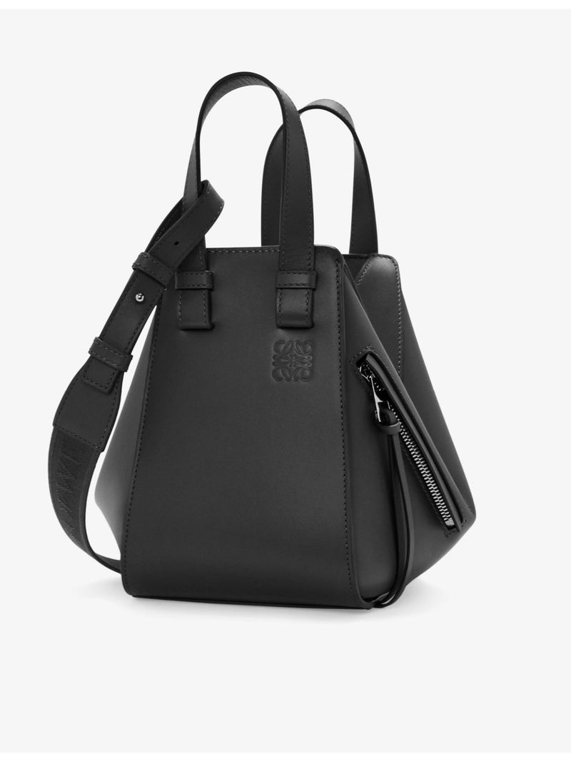 Loewe Hammock compact leather top-handle bag, imported from the UK