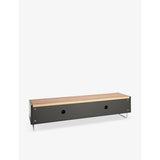 Panorama light oak and grey oak TV stand (British brand)