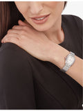Bvlgari Serpenti Seduttori stainless steel diamond quartz watch 33mm (British brand)