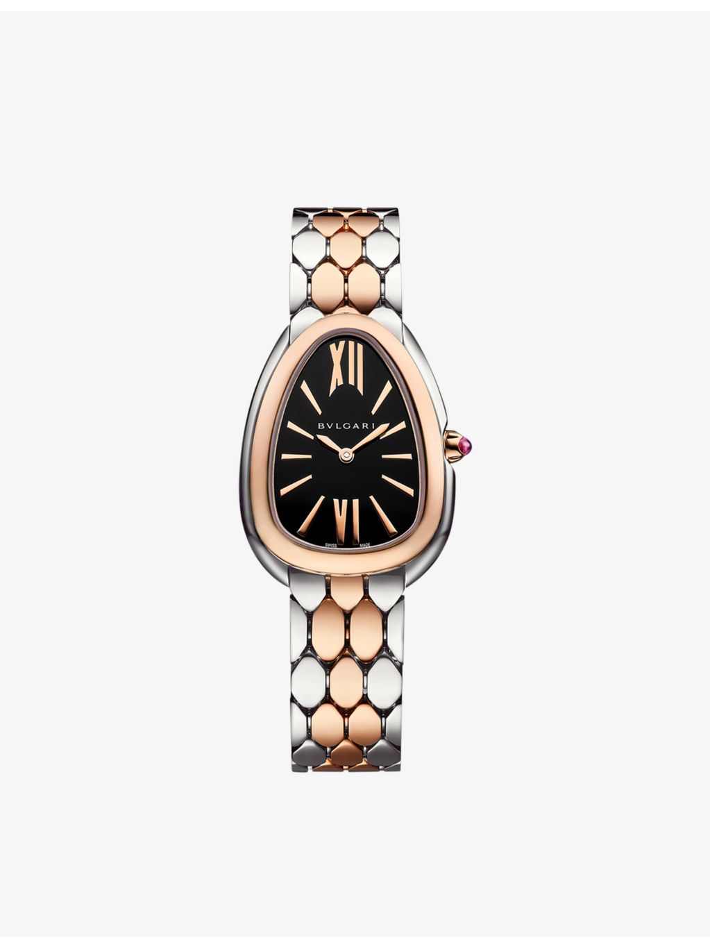Bvlgari Serpenti Seduttori rose-gold stainless-steel watch 33mm, UK version