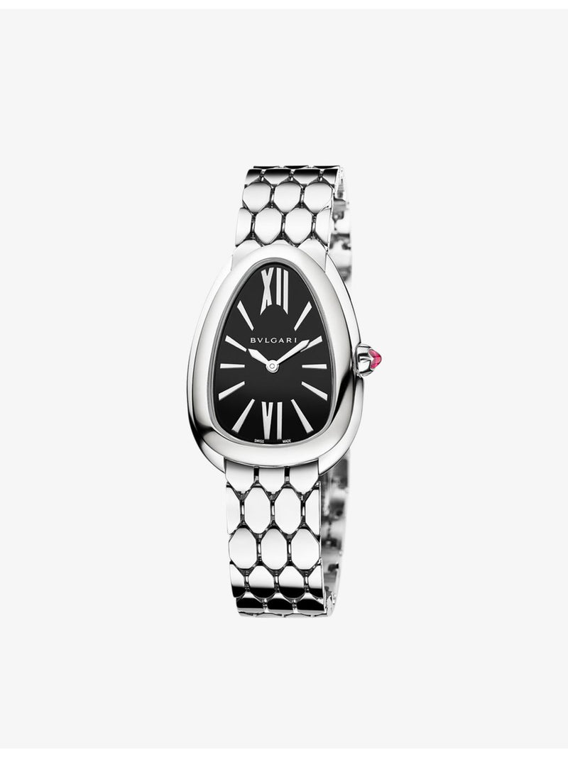 Bvlgari Serpenti Seduttori stainless steel quartz watch 33mm (British brand)
