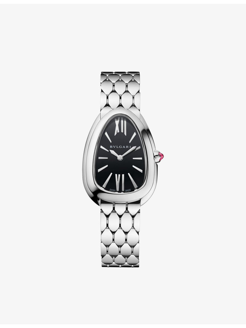 Bvlgari Serpenti Seduttori stainless steel quartz watch 33mm (British brand)