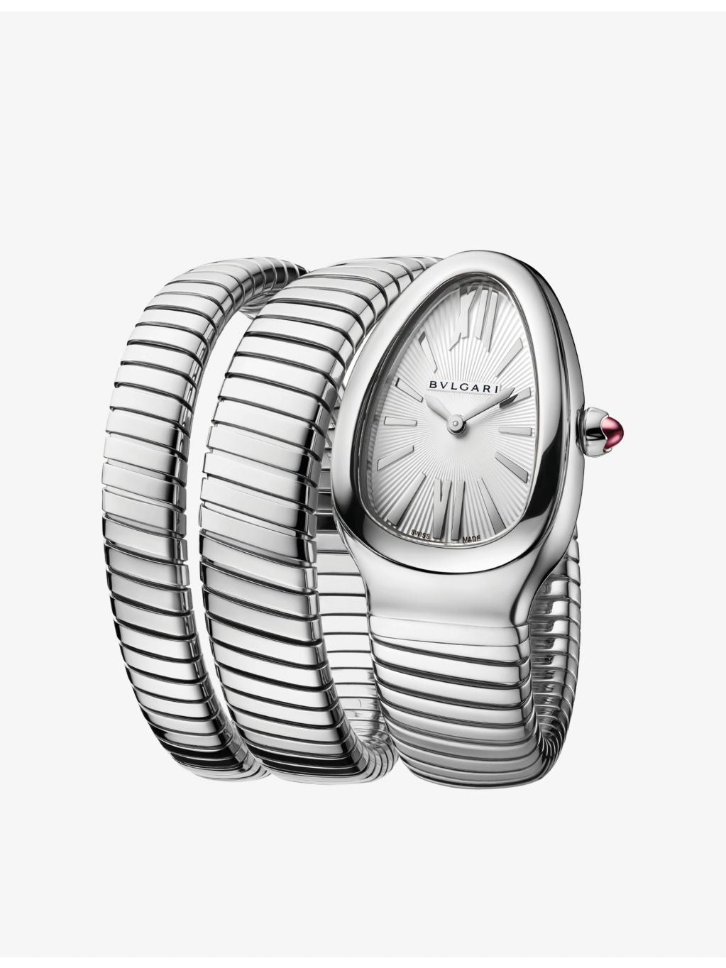 Bvlgari Serpenti Tubogas stainless steel watch 35mm, UK version