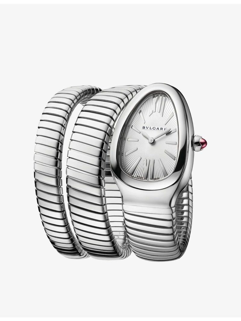 Bvlgari Serpenti Tubogas stainless steel watch 35mm, UK version