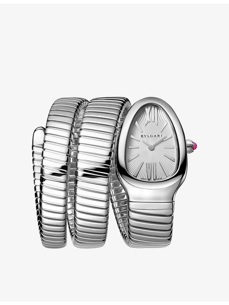 Bvlgari Serpenti Tubogas stainless steel watch 35mm, UK version