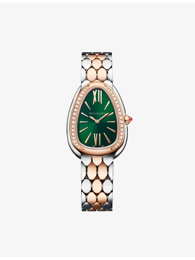 Bvlgari Serpenti Seduttori rose gold steel diamond watch 33mm, UK version