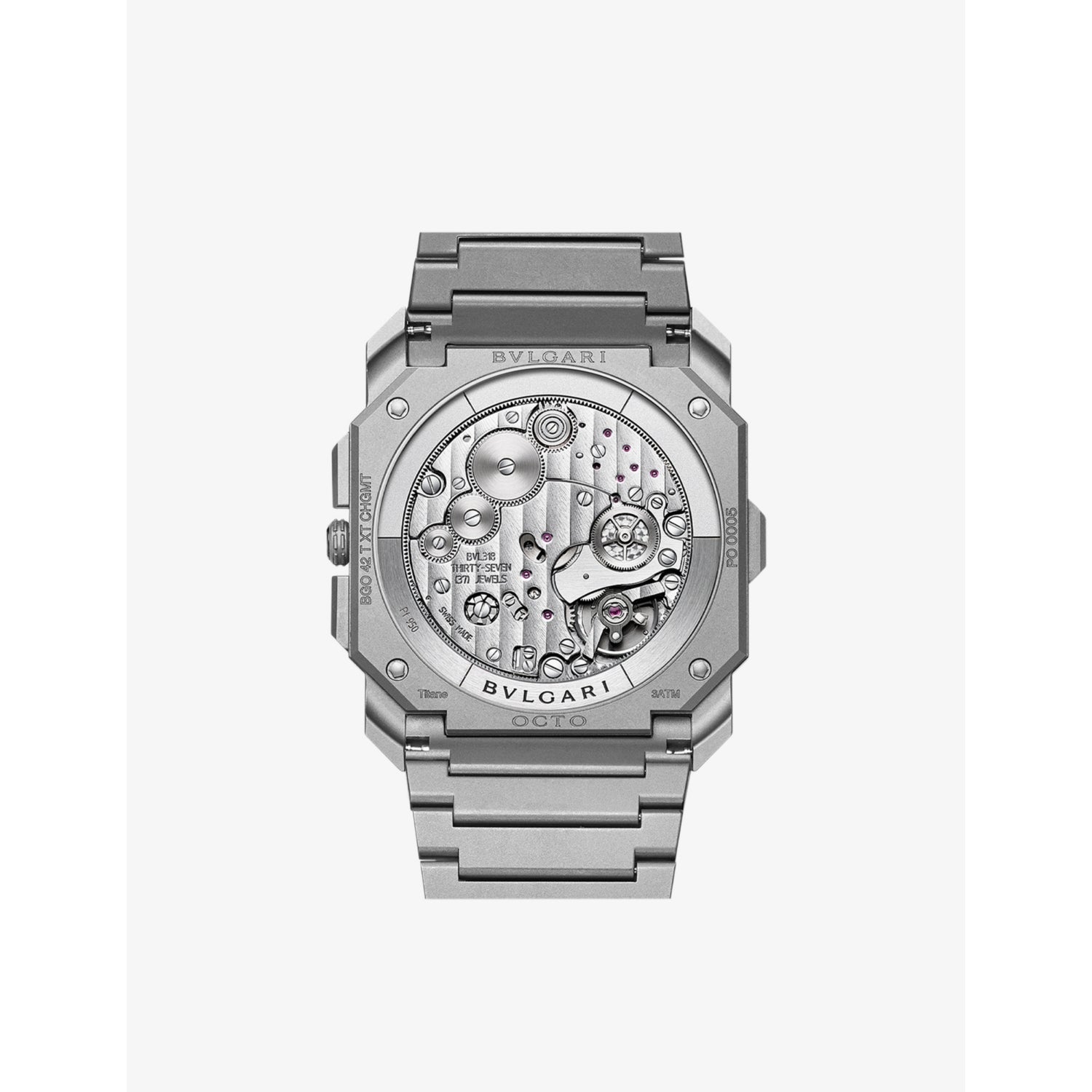 Bvlgari Octo Finissimo titanium automatic watch 42mm (British brand)